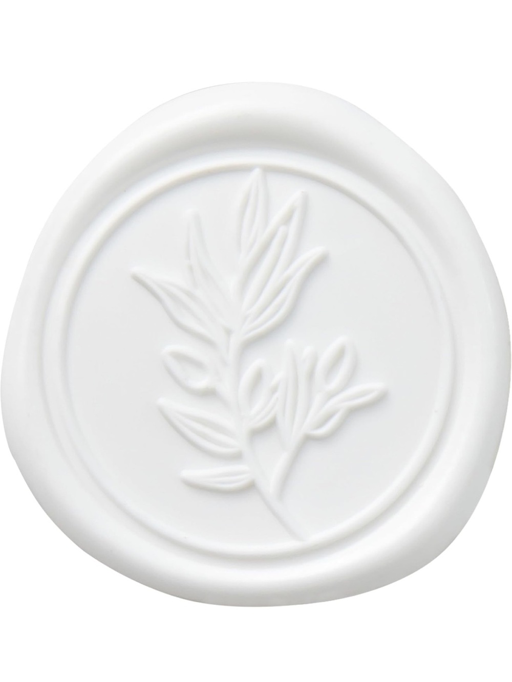 PONATIA White Wax Seal Stickers - 50 Pcs Self- Adhesive